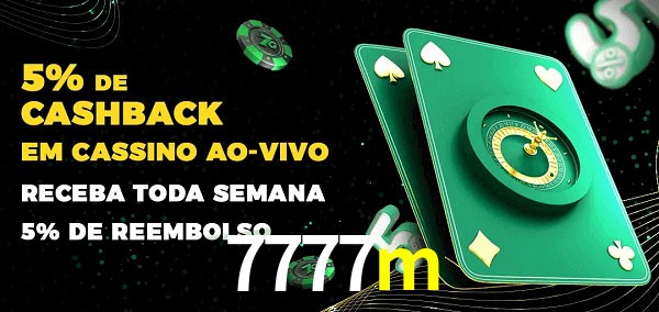 Promoções do cassino ao Vivo 7777m